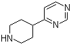 structure of CAS# 954220-47-4, 4-(Piperidin-4-yl)pyrimidine