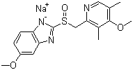 structure of CAS# 95510-70-6, Omeprazole sodium