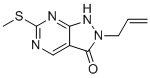 CAS 登录号：955368-90-8, 2-烯丙基-6-(甲硫基)-1H-吡唑并[3,4-d]嘧啶-3(2H)-酮