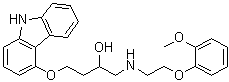 CAS # 955371-84-3, 4-(9H-Carbazol-4-yloxy)-1-[[2-(2-methoxyphenoxy)ethyl]amino]-2-butanol