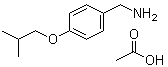 4-(2-Methylpropoxy)benzenemethanamine acetate (1:1) molecular structure (CAS 955997-89-4)