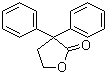 structure of CAS# 956-89-8, 4-Hydroxy-2,2-diphenylbutyric acid gamma-lactone