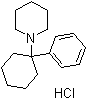 structure of CAS# 956-90-1, Phenylcyclidine hydrochloride