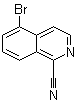 structure of CAS# 956003-76-2, 5-Bromoisoquinoline-1-carbonitrile