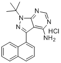 structure of CAS# 956025-47-1, 1-Naphthyl PP1 hydrochloride