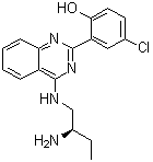 CAS 登录号：956121-30-5, 2-[4-[[(2R)-2-氨基丁基]氨基]-2-喹唑啉基]-4-氯苯酚