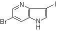6-Bromo-3-iodo-1H-pyrrolo[3,2-b]pyridine molecular structure (CAS 956485-60-2)