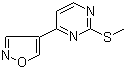 CAS # 956721-96-3, 4-(Isoxazol-4-yl)-2-(methylthio)pyrimidine