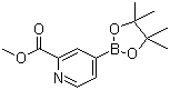 structure of CAS# 957062-72-5, 2-Methoxycarbonylpyridine-4-boronic acid pinacol ester