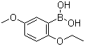 2-乙氧基-5-甲氧基苯硼酸分子结构 (CAS 957065-85-9)