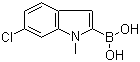 6-Chloro-1-methylindole-2-boronic acid molecular structure (CAS 957066-11-4)