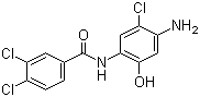 CAS 登录号：95709-82-3, N-(4-氨基-5-氯-2-羟基苯基)-3,4-二氯苯甲酰胺