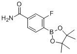 structure of CAS# 957346-54-2, 3-Fluoro-4-(tetramethyl-1,3,2-dioxaborolan-2-yl)benzamide