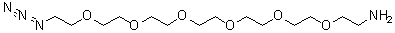 structure of CAS# 957486-82-7, 20-Azido-3,6,9,12,15,18-hexaoxaeicosan-1-amine