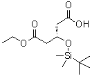 CAS 登录号：957509-27-2, (3S)-3-[[(叔丁基)二甲基硅烷基]氧基]戊二酸单乙酯