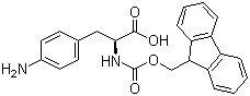 structure of CAS# 95753-56-3, Fmoc-4-氨基-L-苯丙氨酸