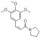 CAS 登录号：958296-13-4, (2Z)-1-(1-吡咯烷基)-3-(3,4,5-三甲氧基苯基)-2-丙烯-1-酮