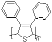 structure of CAS# 95831-30-4, Poly(3,4-diphenylthiophene)
