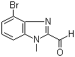 4-溴-1-甲基-1H-苯并[d]咪唑-2-甲醛分子结构 (CAS 958863-76-8)