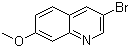 3-Bromo-7-methoxyquinoline molecular structure (CAS 959121-99-4)