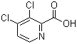 structure of CAS# 959578-03-1, 3,4-Dichloro-2-pyridinecarboxylic acid