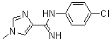CAS # 959604-71-8, N-(4-Chlorophenyl)-1-methyl-1H-imidazole-4-carboximidamide