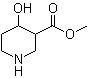 structure of CAS# 959958-24-8, 4-Hydroxy-3-piperidinecarboxylic acid methyl ester