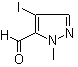 4-Iodo-1-methyl-1H-pyrazole-5-carboxaldehyde molecular structure (CAS 959986-66-4)