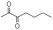 structure of CAS# 96-04-8, 2,3-庚二酮