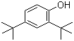 structure of CAS# 96-76-4, 2,4-Di-tert-butylphenol