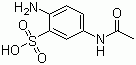 4-氨基乙酰苯胺-3-磺酸分子结构 (CAS 96-78-6)