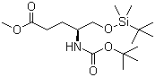 CAS 登录号：96014-55-0, (S)-4-叔丁氧羰基氨基-5-叔丁基二甲基硅氧基戊酸甲酯