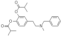 2-甲基丙酸 4-[2-[甲基(苯基甲基)氨基]乙基]-1,2-苯酯分子结构 (CAS 96025-47-7)
