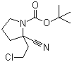 CAS # 960294-12-6, 2-(2-Chloroethyl)-2-cyano-1-pyrrolidinecarboxylic acid tert-butyl ester