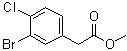 structure of CAS# 960304-99-8, 3-溴-4-氯苯乙酸甲酯