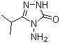structure of CAS# 96240-10-7, 4-Amino-2,4-dihydro-5-(1-methylethyl)-3H-1,2,4-triazol-3-one