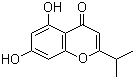 5,7-二羟基-2-(1-甲基乙基)-4H-1-苯并吡喃-4-酮分子结构 (CAS 96552-59-9)