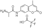structure of CAS# 96594-10-4, L-Alanine 7-amido-4-methylcoumarin trifluoroacetate salt