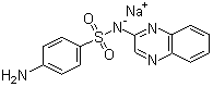 structure of CAS# 967-80-6, Sulfaquinoxaline sodium