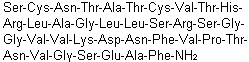 structure of CAS# 96827-03-1, 1-L-Serine-3-L-asparagine-25-L-aspartic acid-35-L-glutamic acid-alpha-calcitonin gene-related peptide (human reduced)