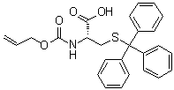 CAS # 96865-72-4, N-[(2-Propenyloxy)carbonyl]-S-(triphenylmethyl)-L-cysteine