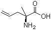structure of CAS# 96886-56-5, (S)-2-Amino-2-methyl-4-pentenoic acid