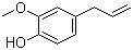 CAS # 97-53-0, Eugenol, 4-Allyl-2-methoxyphenol, 1-Allyl-3-methoxy-4-hydroxybenzene