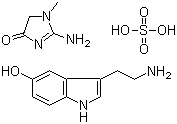 structure of CAS# 971-74-4, Serotonin creatinine sulphate