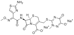 structure of CAS# 97164-54-0, Ceftriaxone sodium E-isomer