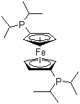 1,1'-Bis(diisopropylphosphino)ferrocene molecular structure (CAS 97239-80-0)