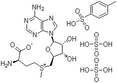 structure of CAS# 97540-22-2, Ademetionine disulfate tosylate
