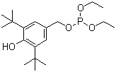 structure of CAS# 976-56-7, Diethyl 3,5-di-tert-butyl-4-hydroxybenzyl phosphate