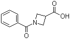 1-Benzoyl-3-azetidinecarboxylic acid molecular structure (CAS 97639-63-9)