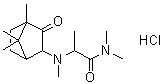 CAS # 97646-31-6, N,N-Dimethyl-2-[methyl(4,7,7-trimethyl-3-oxobicyclo[2.2.1]hept-2-yl)amino]propanamide hydrochloride (1:1)